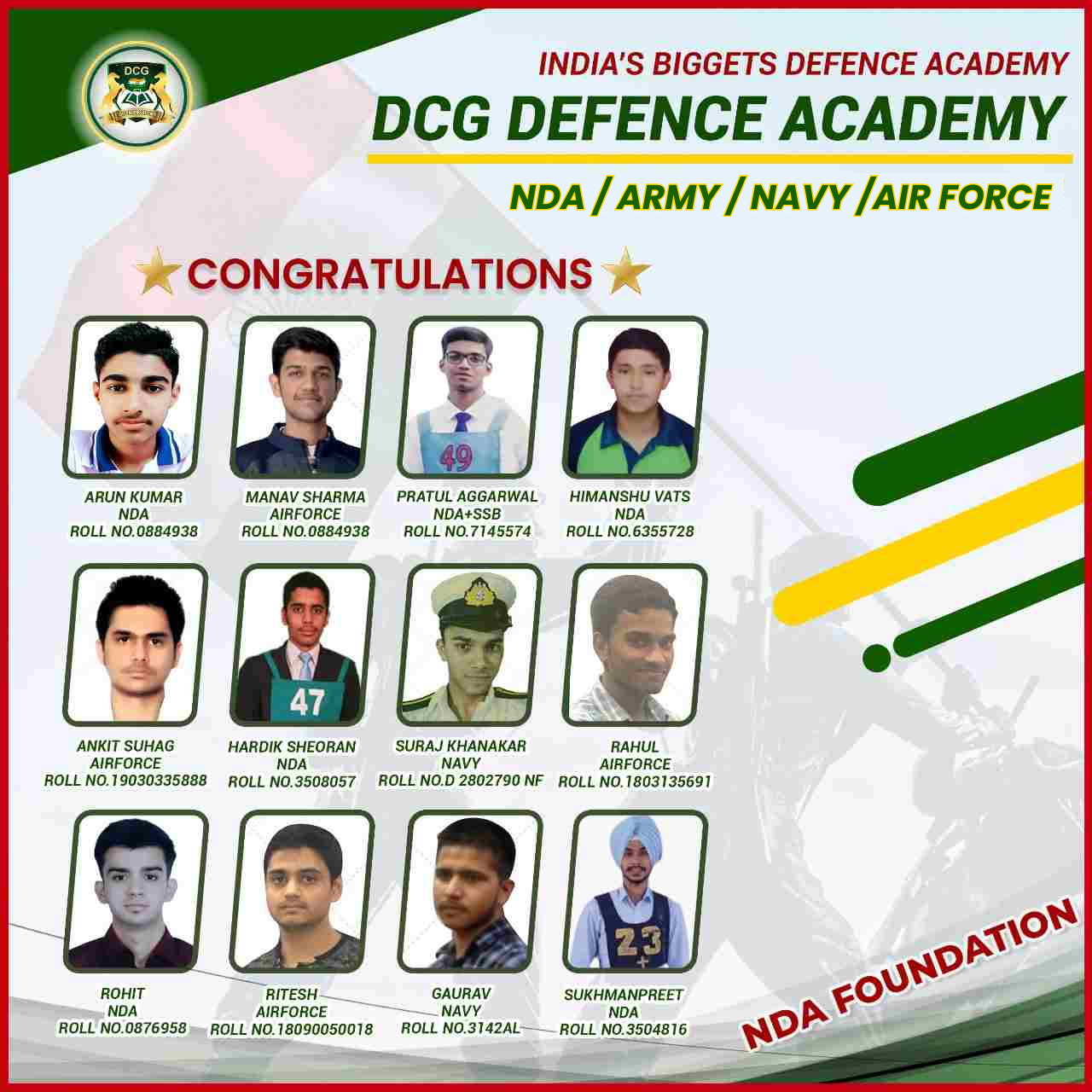 DCG Defence Academy Pune